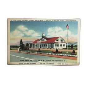 White Swan Inn Postcard Flemington NJ Linen Vintage Colortone 1936 Unposted
